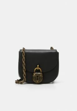 MOSCHINO SHOP 9 MOSCHINO PADLOCK GROUP SHOULDER - Across Body Bag - Fantasy Black