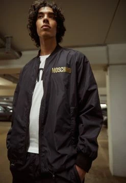 MOSCHINO LONG JACKET - Bomber Jacket - Black
