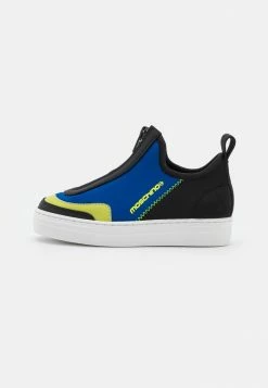 MOSCHINO UNISEX - Trainers - Black/indigo/neon Yellow