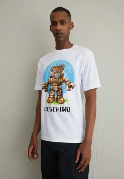 MOSCHINO Print T-shirt - Fantasy White -MOSCHINO SHOP ec8e7b12bacd463cb8c0ac278b816433