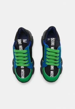 MOSCHINO UNISEX - Trainers - Black/green -MOSCHINO SHOP eca7d57ec820493fa1ec083e87e94a9f