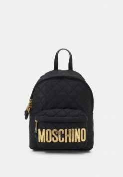 MOSCHINO QUILTED LOGO BACK PACK - Rucksack - Fantasy Black