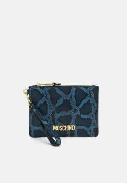 MOSCHINO LOGO UNISEX - Clutch - Blue