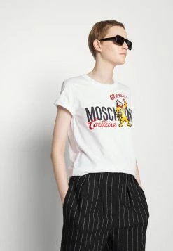 MOSCHINO Print T-shirt - White -MOSCHINO SHOP ef150677b093435c8b9c05eeb6525d52