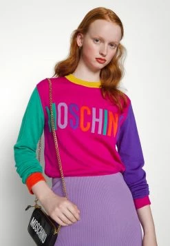 MOSCHINO COLOR BLOCK - Jumper Dress - Violet -MOSCHINO SHOP ef2b3e176976467dafa0a1b4a868c363