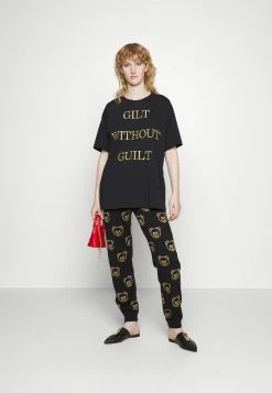 MOSCHINO Print T-shirt - Black -MOSCHINO SHOP f0ca9e242f294ab8980c8ab440f57bf9