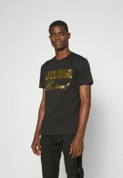 MOSCHINO INSTITUTIONAL LOGOS - Print T-shirt - Black