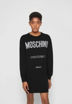 MOSCHINO INSTITUTIONAL - Jumper Dress - Black -MOSCHINO SHOP f1b4337f46f84ce6af7e076f765f732d