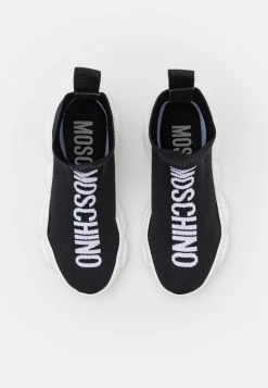MOSCHINO SOCK TEDDY SOLE MAXI LOGO UNISEX - High-top Trainers - Black -MOSCHINO SHOP f218c8f6ae6347bdb745db1ae41ebaef
