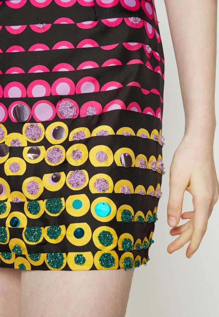 MOSCHINO EMBROIDERED - Cocktail Dress / Party Dress - Fantasy Black 10 MOSCHINO EMBROIDERED - Cocktail Dress / Party Dress - Fantasy Black - Image 10