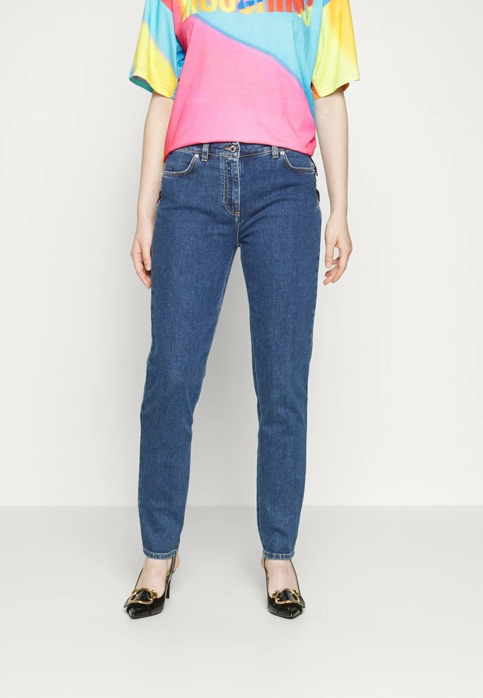 MOSCHINO BONDAGE LACING - Slim Fit Jeans - Blue 3 MOSCHINO BONDAGE LACING - Slim Fit Jeans - Blue - Image 3