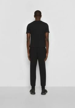 MOSCHINO TROUSERS - Tracksuit Bottoms - Black -MOSCHINO SHOP f46467c7beac4402a7a2ec24bbbc1d14