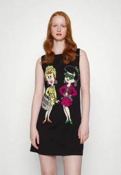 MOSCHINO DRESS - Jumper Dress - Black -MOSCHINO SHOP f5765a1864be4da7884ac23457a5e8e4