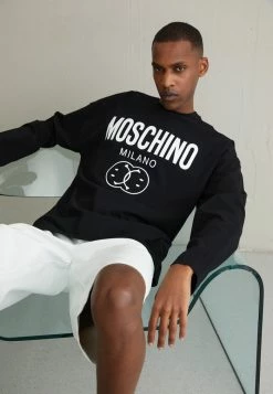 MOSCHINO UPPER BODY GARMENT - Sweatshirt - Fantasy Black -MOSCHINO SHOP f5e76a62dffe40a28fa1eaffc60881fb