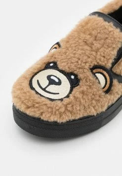 MOSCHINO UNISEX - Slip-ons - Brown -MOSCHINO SHOP f6a90658548c45efb06bda2ea8ec2c2c