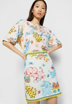 MOSCHINO CALICO ANIMALS - Mini Skirt - Light Blue -MOSCHINO SHOP f6d156f130114a50aa1d1b66bf540ec7