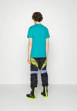MOSCHINO Print T-shirt - Turquoise -MOSCHINO SHOP f7e64f78af584cb4907a8199bcc5de4a