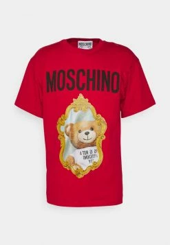 MOSCHINO MIRROR BEAR - Print T-shirt - Fantasy Red -MOSCHINO SHOP f7eee0c27af447399244d37ac1e76f72