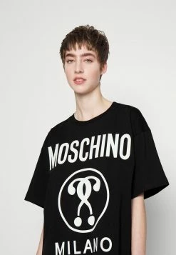 MOSCHINO INSTITUTIONAL LOGOS - Print T-shirt - Black -MOSCHINO SHOP f8a35aaf4d0d4c11b3ea53ee8c650f25