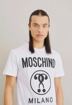 MOSCHINO Print T-shirt - White -MOSCHINO SHOP f9338d078a294f34a0c0ebbef5509794