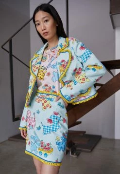 MOSCHINO CALICO ANIMALS - Blazer - Light Blue