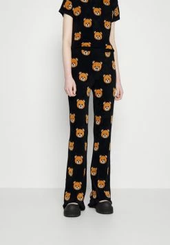 MOSCHINO INTARSIA BEAR - Trousers - Fantasy Black 10 MOSCHINO INTARSIA BEAR - Trousers - Fantasy Black -MOSCHINO SHOP f9f50d640cb44558b40bd7c4e3963527