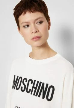 MOSCHINO INSTITUTIONAL LOGOS - Jumper - White -MOSCHINO SHOP fa0ede80ace3455db8526a84b6cec598