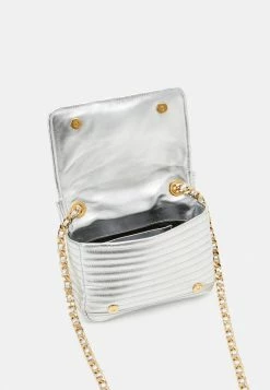 MOSCHINO BIKER BAG SHOULDER BAG - Handbag - Nickel -MOSCHINO SHOP fbf0e9e745e04bb6bc8dceb5260f391a