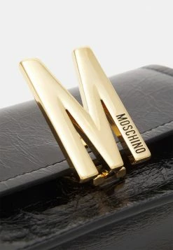 MOSCHINO GROUP SHOULDER BAG - Across Body Bag - Black -MOSCHINO SHOP fc064c71eb5c494bbed608ae85f751d7