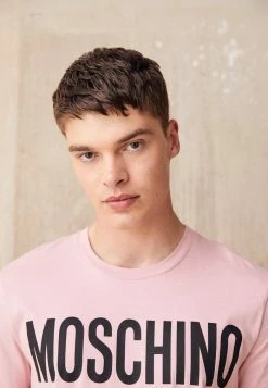 MOSCHINO Print T-shirt - Pink -MOSCHINO SHOP fcde1932af234683a1771ac0fd3376dc