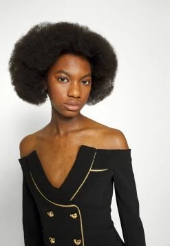 MOSCHINO BEAR BUTTONS - Cocktail Dress / Party Dress - Black -MOSCHINO SHOP fcf6a6dd51594022b6aac2c047c37686