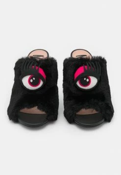 MOSCHINO Heeled Mules - Nero -MOSCHINO SHOP fd72543cc1b247b1ad1995c79fde0b71