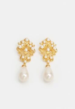 MOSCHINO EARRINGS - Earrings - Shiny Gold-coloured