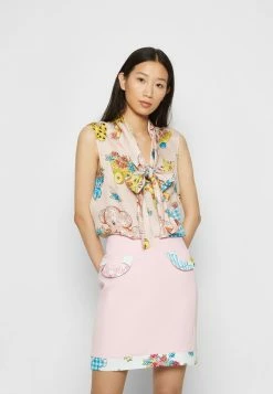 MOSCHINO CALICO ANIMALS - Blouse - Pink -MOSCHINO SHOP fec9dd6721e54c6d8c8f453587418adc