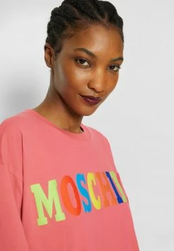 MOSCHINO LOGO - Print T-shirt - Fucsia -MOSCHINO SHOP fff97dd1578f443e833107bdb1217f9b